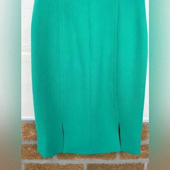 Lourdes Chávez emeral green sheath dress size medium - Picture 4 of 13